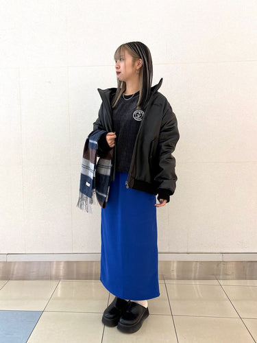 『レザーで魅せる大人カジュアルSTYLE💙🖤』