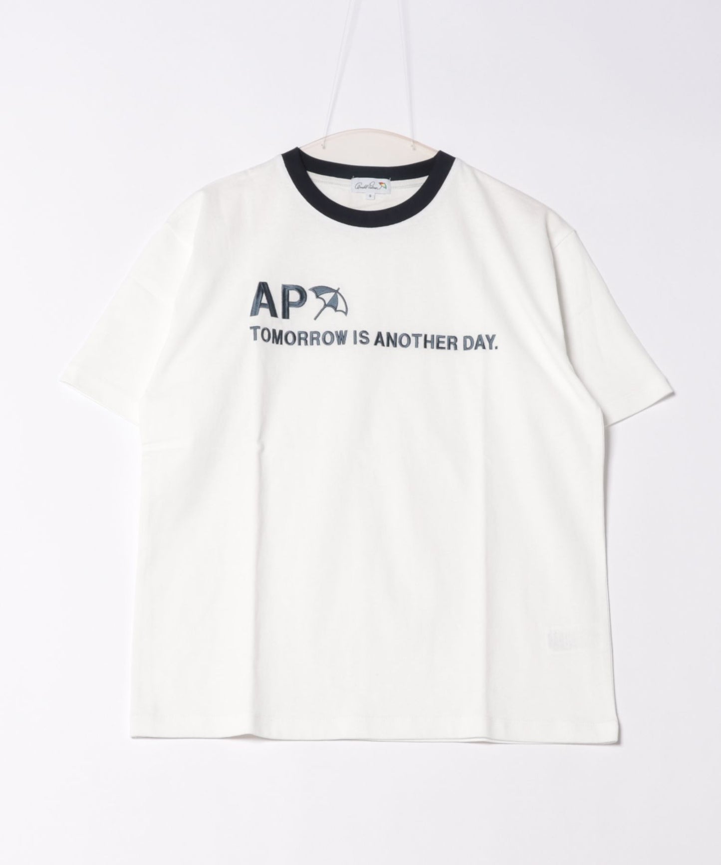 シェア ロゴプリント トリムTシャツ