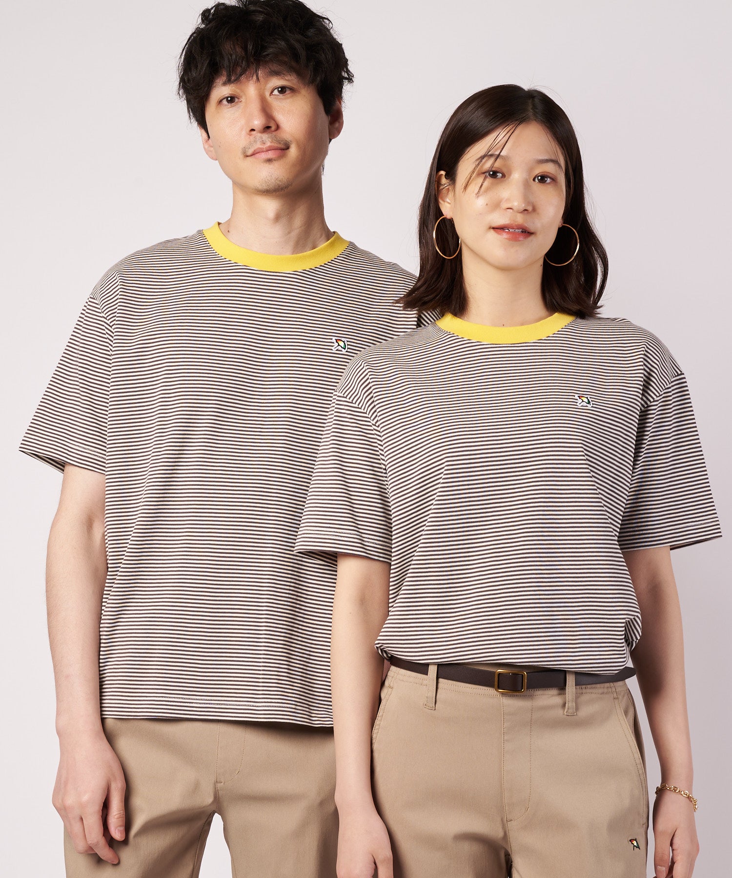 新品未使用25AW SOLOV ボーダーカットソー シェア ボーダー リンガー Tシャツ（Tシャツ/カットソー/ユニセックス