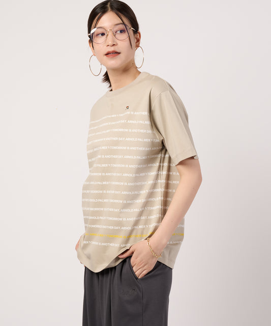 Arnold Palmer シェア APパネルロゴボーダーTシャツ
