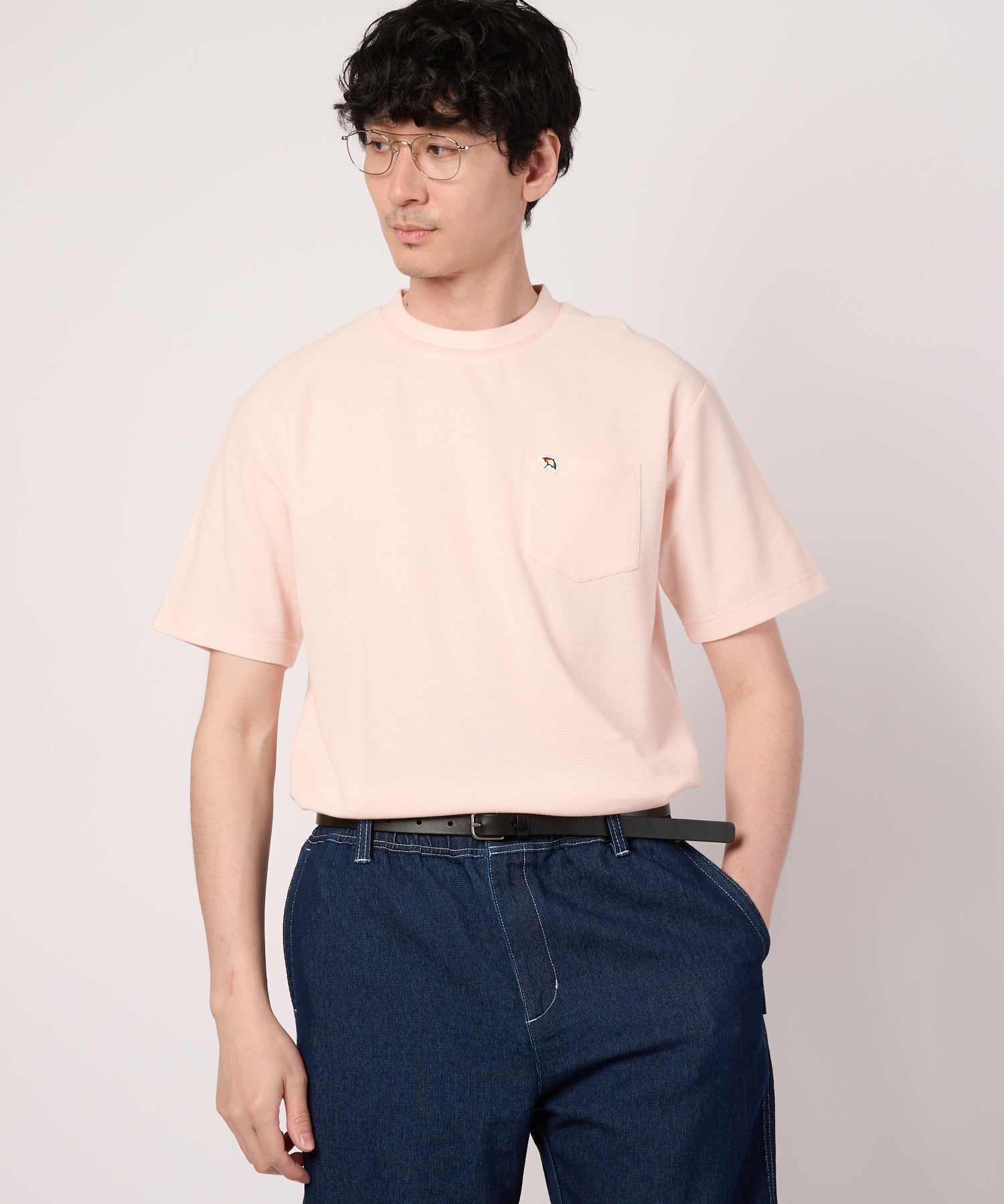  Tシャツ アーノルド 限定 ハニカムボーダー ジャガードリブTシャツ（Tシャツ/カットソー/メンズ