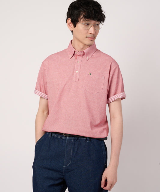 Arnold Palmer シャンブレーカノコBDポロシャツ