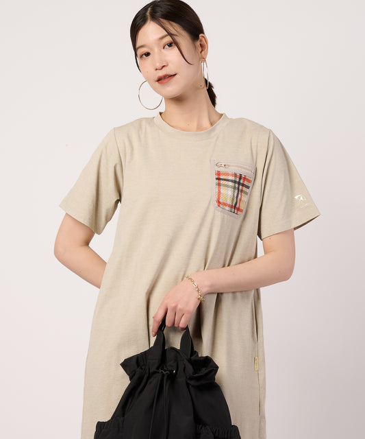Arnold Palmer タウン&レジャー ポケットメッシュTシャツワンピース
