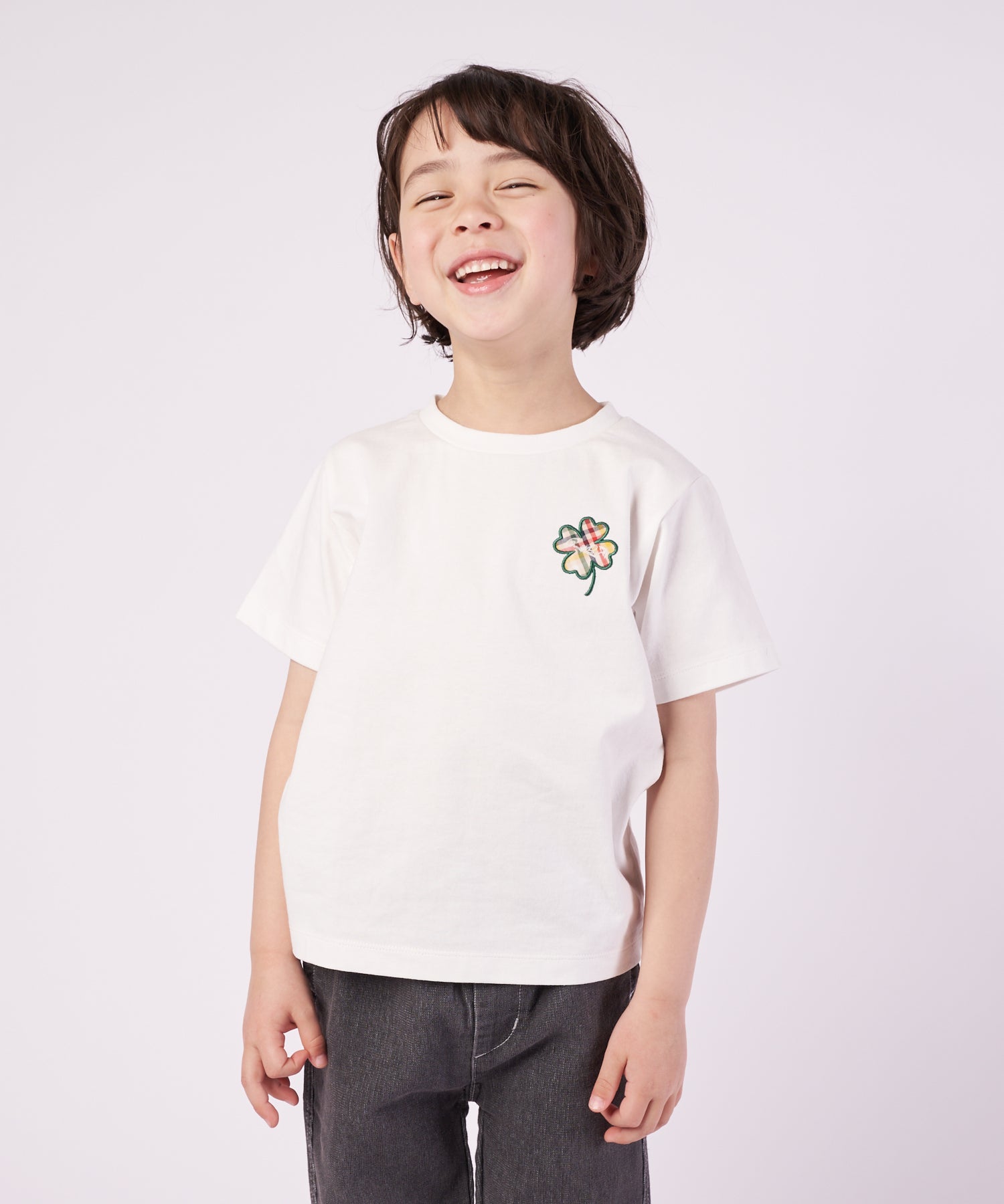 クローバーモチーフ Tシャツ【キッズ】（Tシャツ/カットソー/キッズ