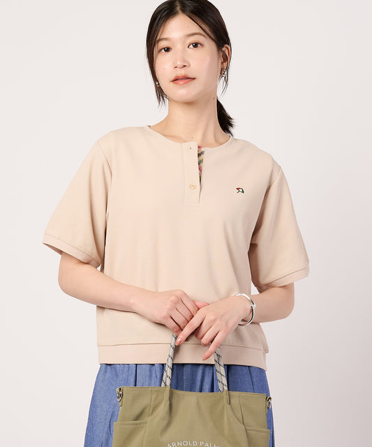Arnold Palmer カノコ ヘンリーネックポロT