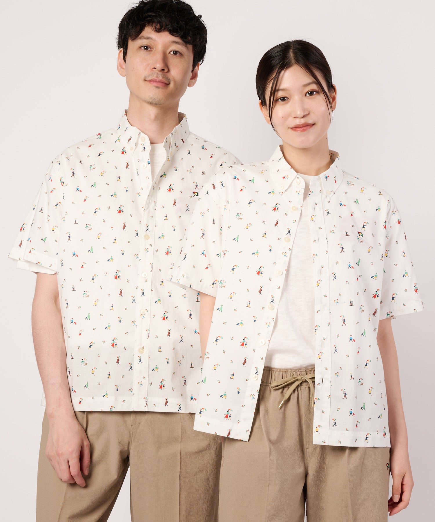 アート総柄 半袖シェアシャツ（シャツ/ブラウス/ユニセックス