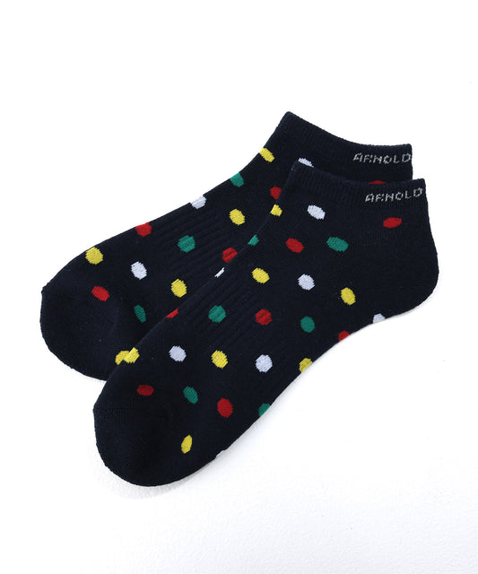 Arnold Palmer カラードット スニーカーソックス