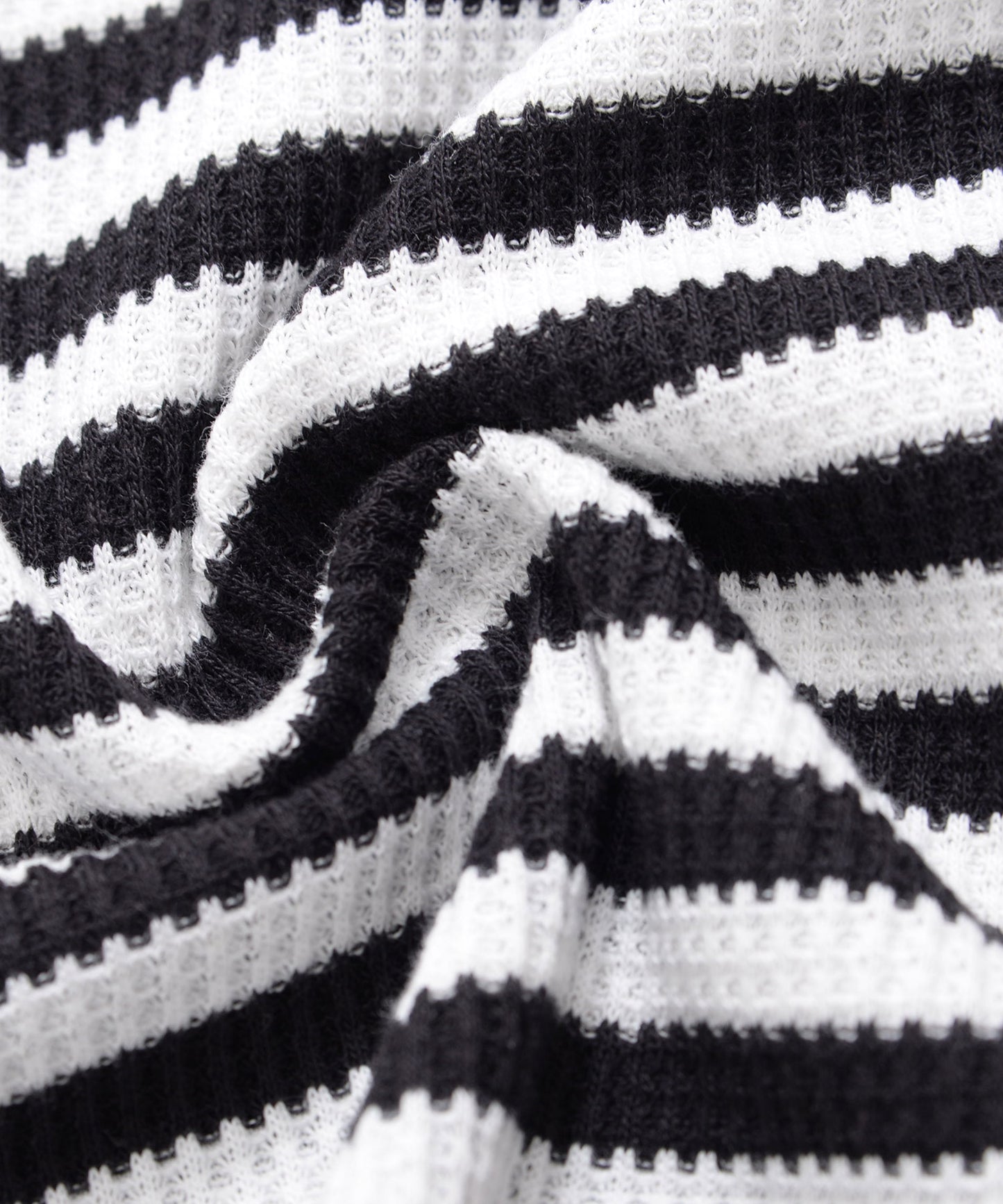 【残り1点】ワッフルボーダー ロングスリーブTシャツ【キッズ】