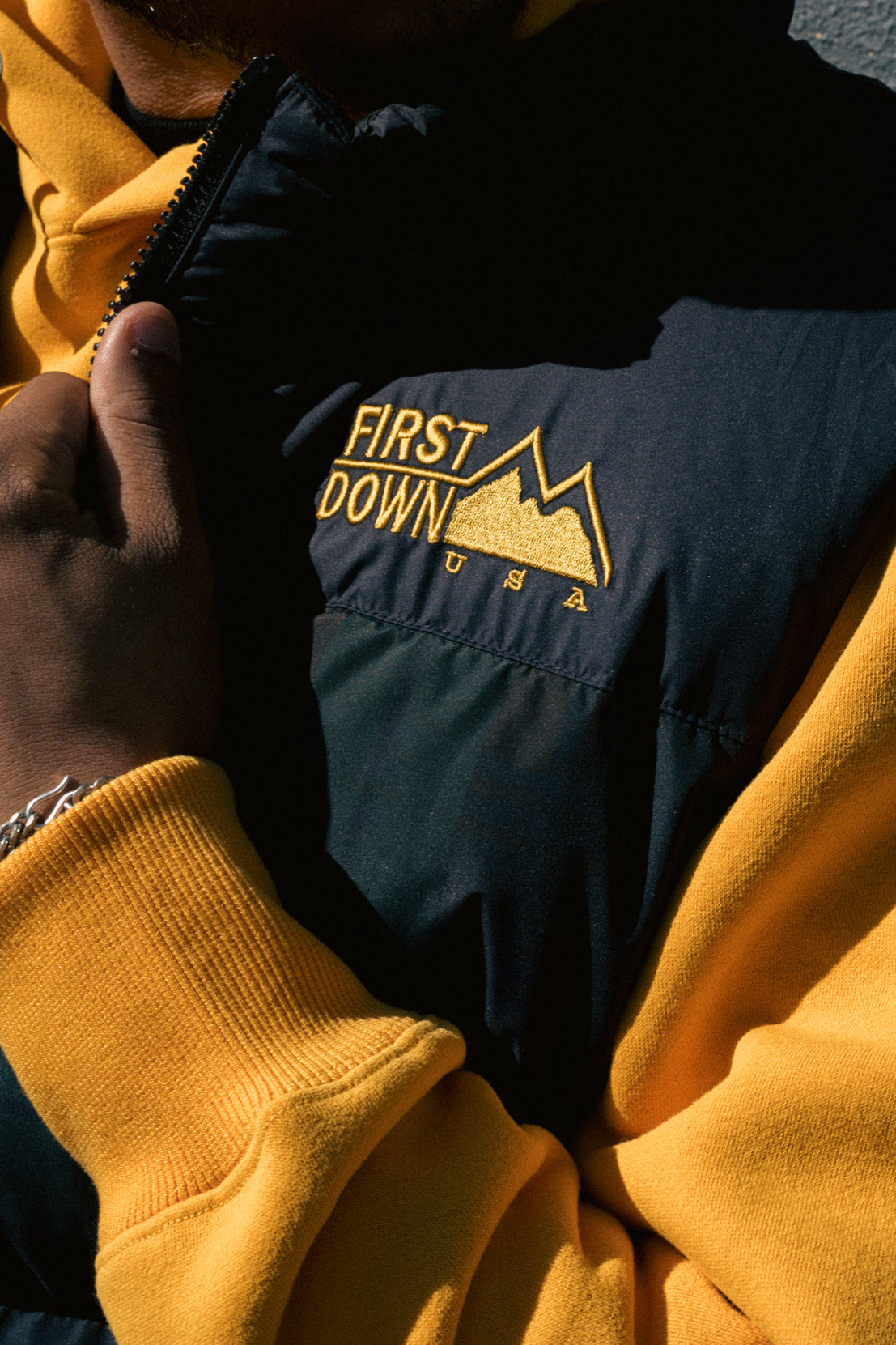 【ラスト1点】バブルダウンベスト|Kinetics × FIRST DOWN BUBBLE DOWN VEST
