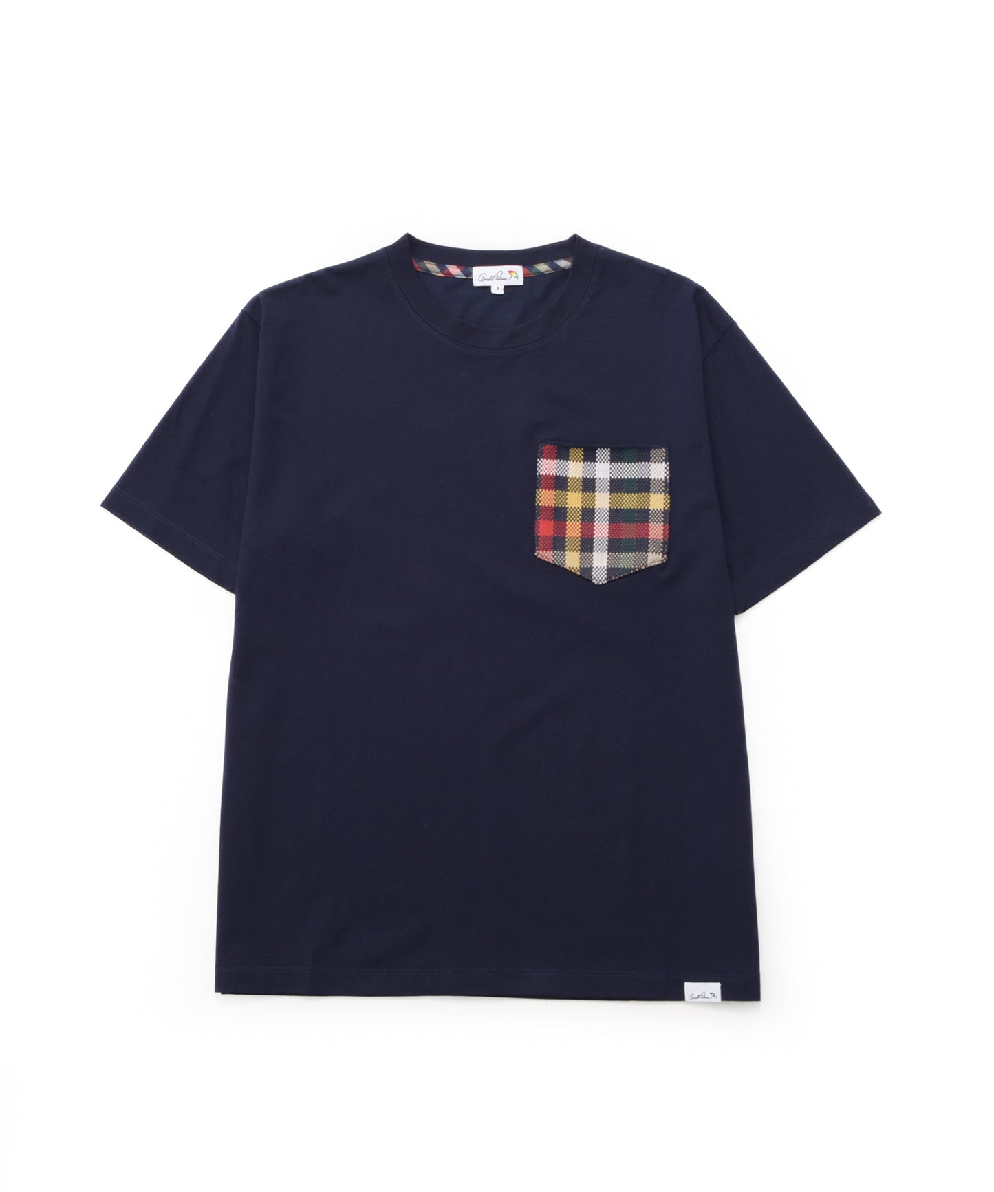 シェア パーマーチェックリブポケットTシャツ