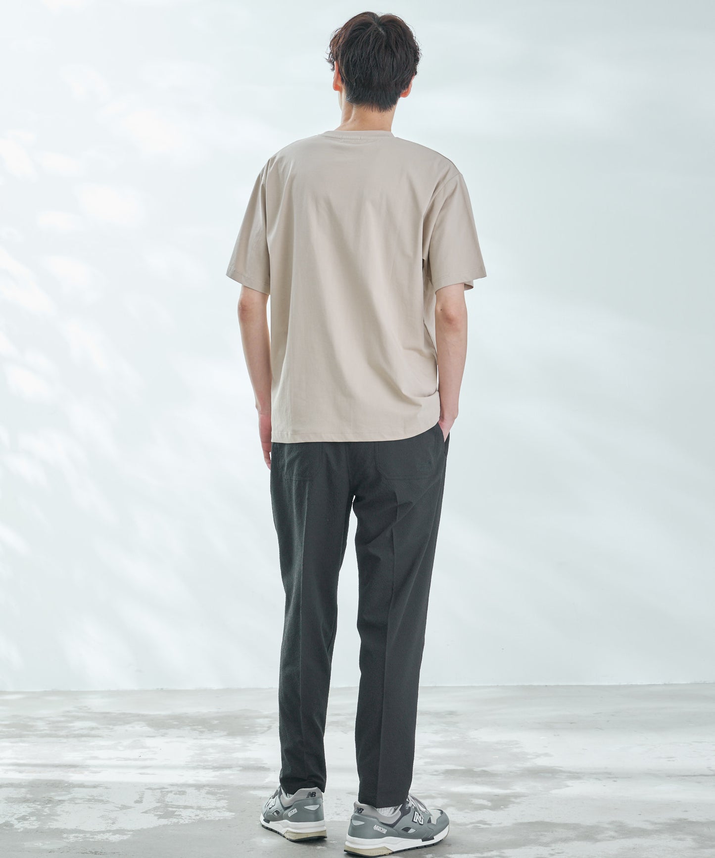 シェア パーマーチェックリブポケットTシャツ