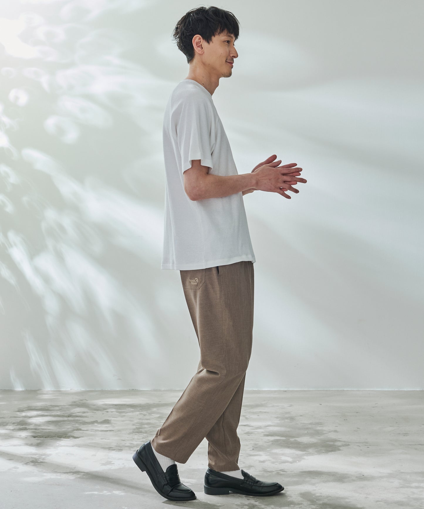 寄り添うリネン シェア ラグランTシャツ