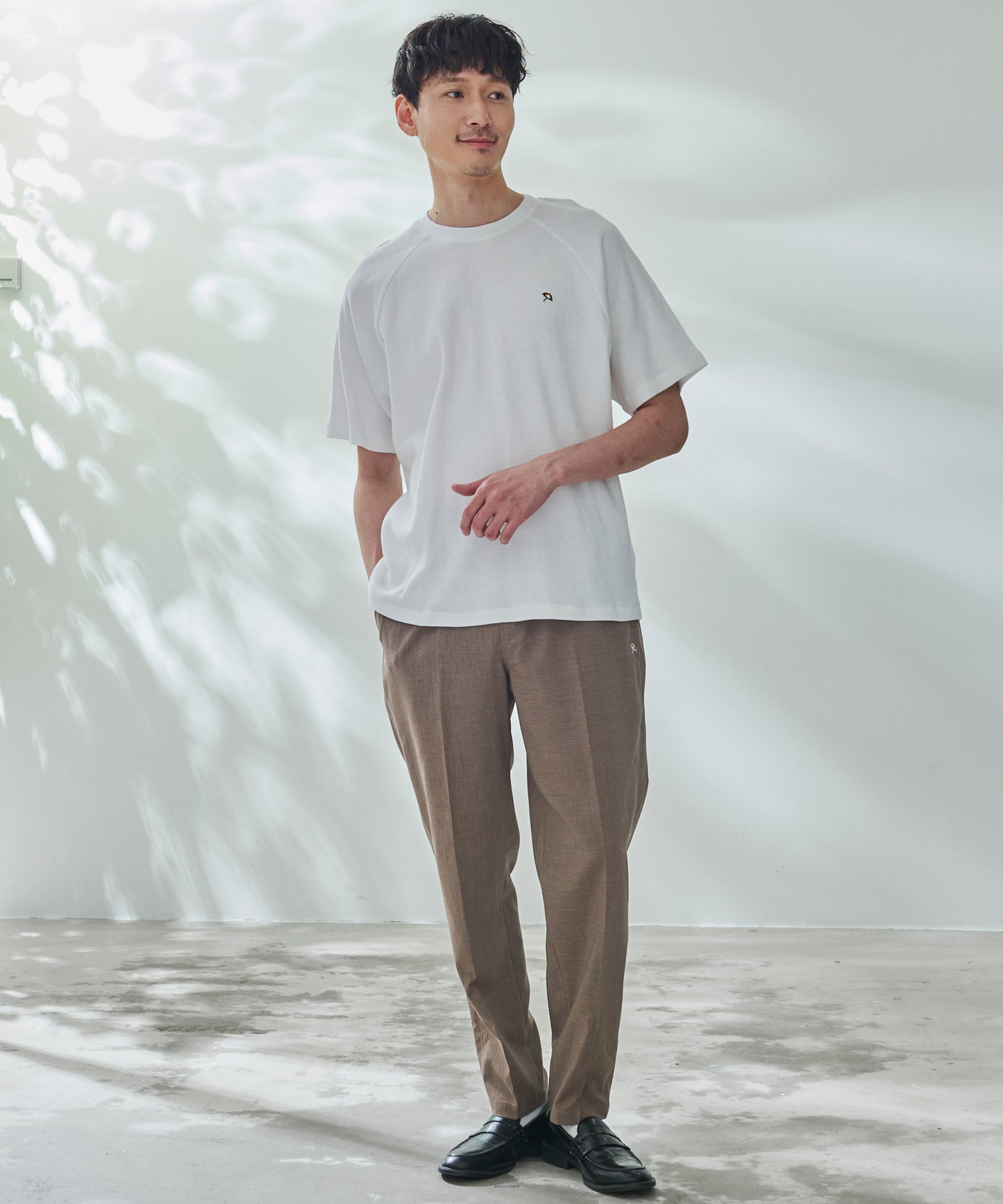 寄り添うリネン シェア ラグランTシャツ
