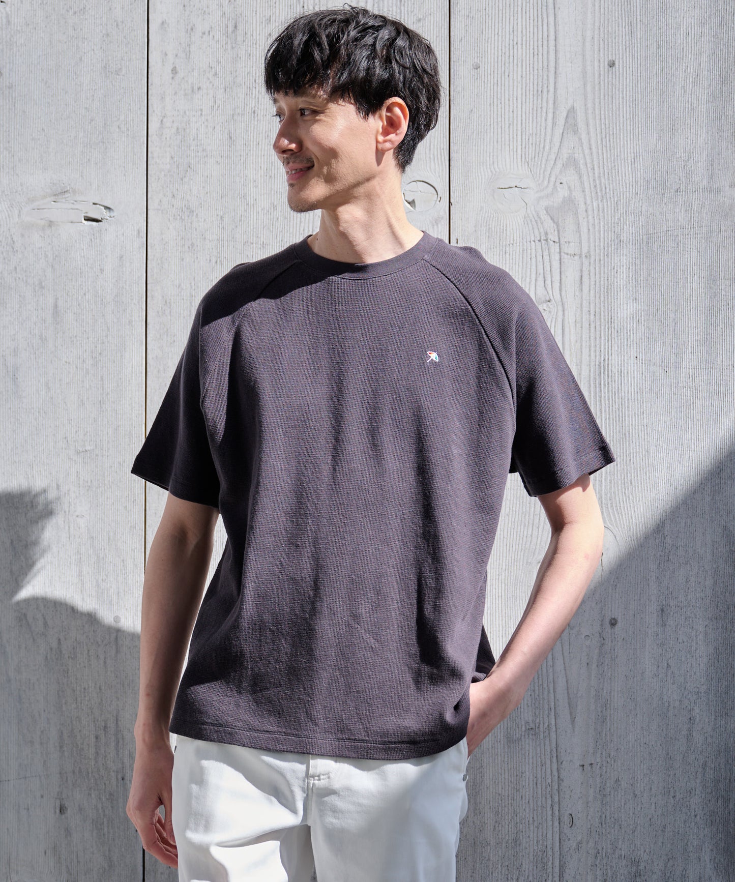 寄り添うリネン シェア ラグランTシャツ