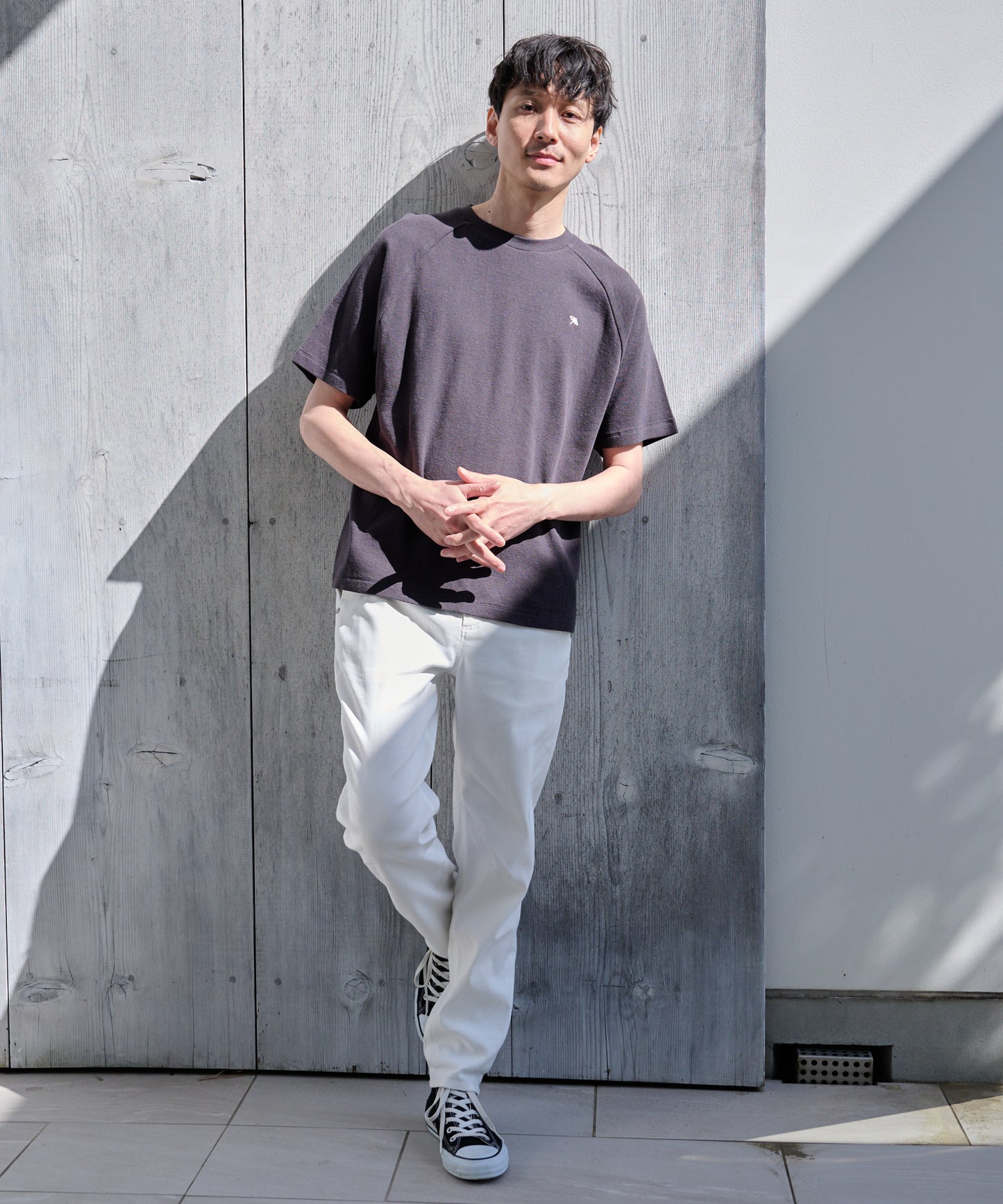 寄り添うリネン シェア ラグランTシャツ