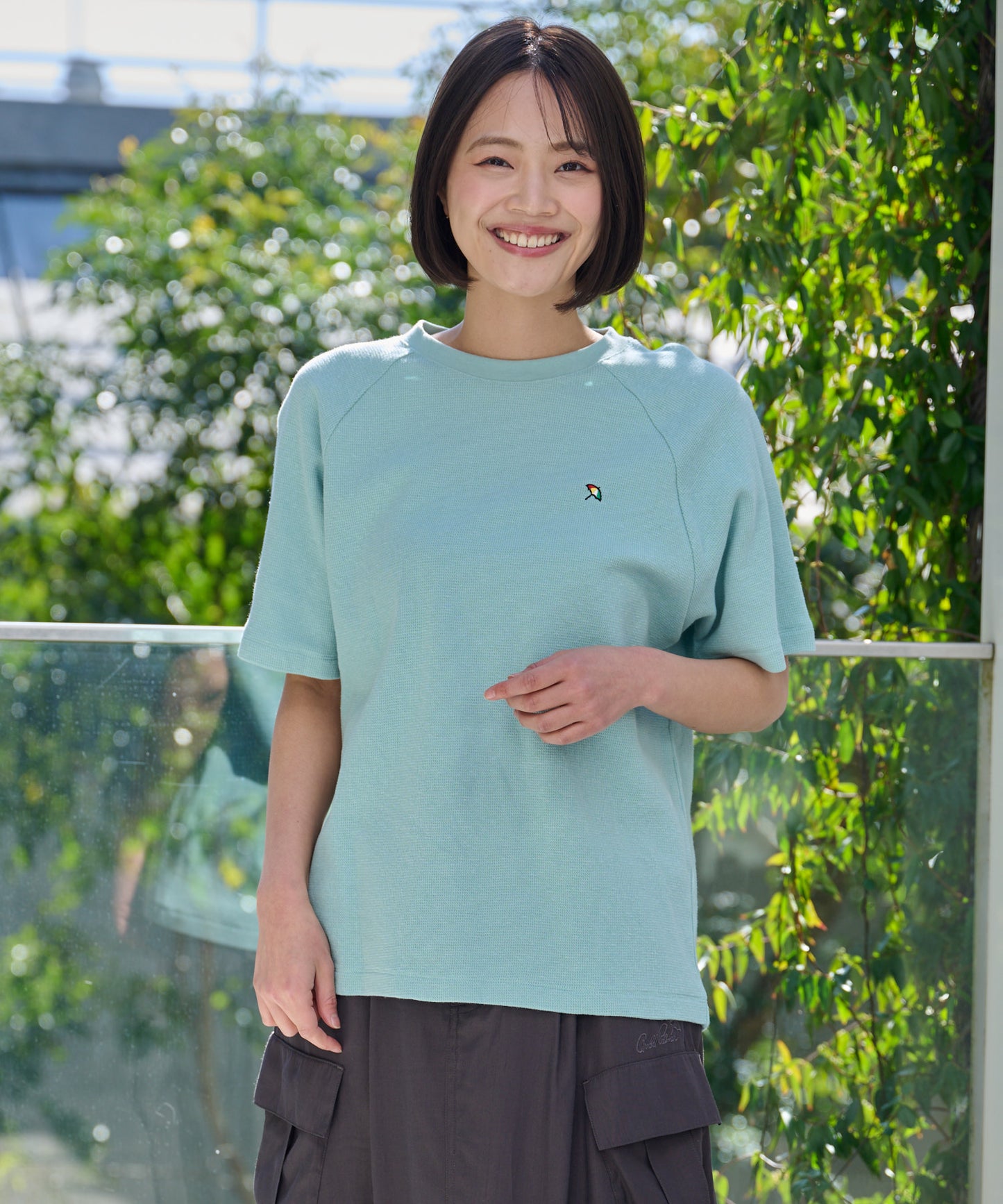 寄り添うリネン シェア ラグランTシャツ