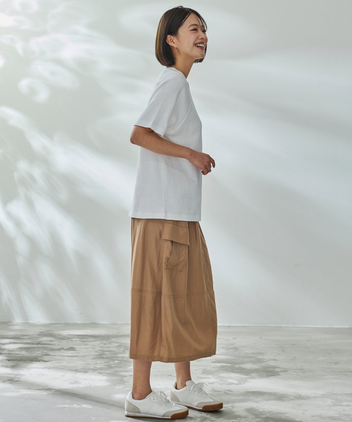 寄り添うリネン シェア ラグランTシャツ