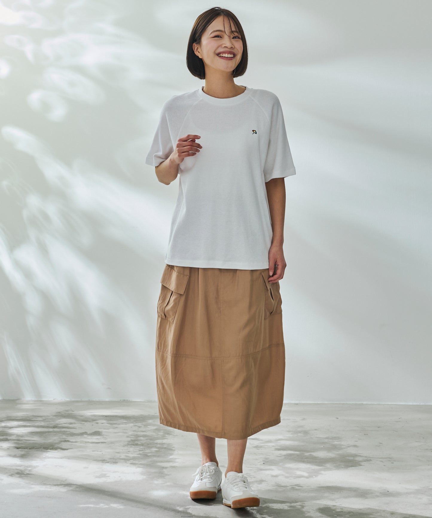寄り添うリネン シェア ラグランTシャツ