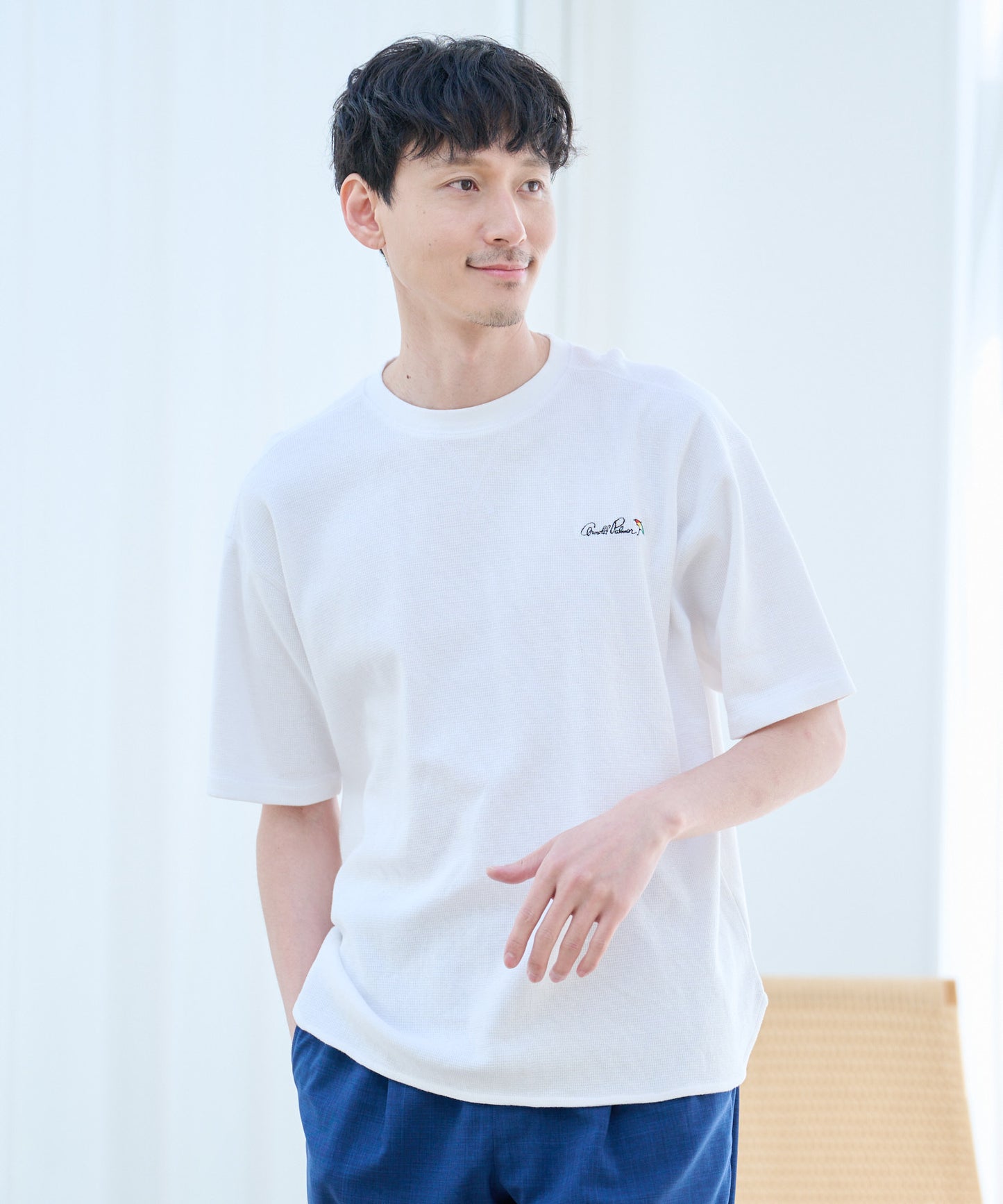 寄り添うリネン シェア Tシャツ