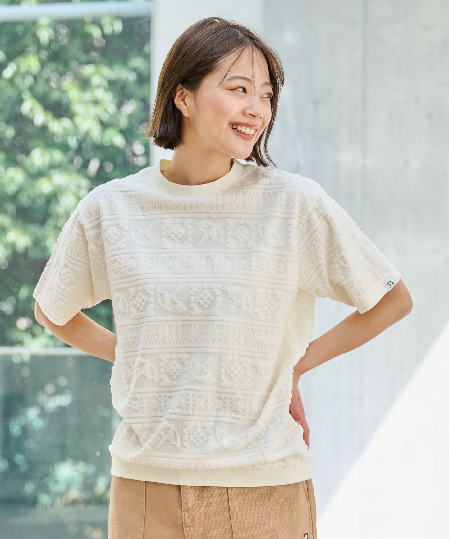 【予約アイテム】シェア アンブレラ パイルジャガードTシャツ