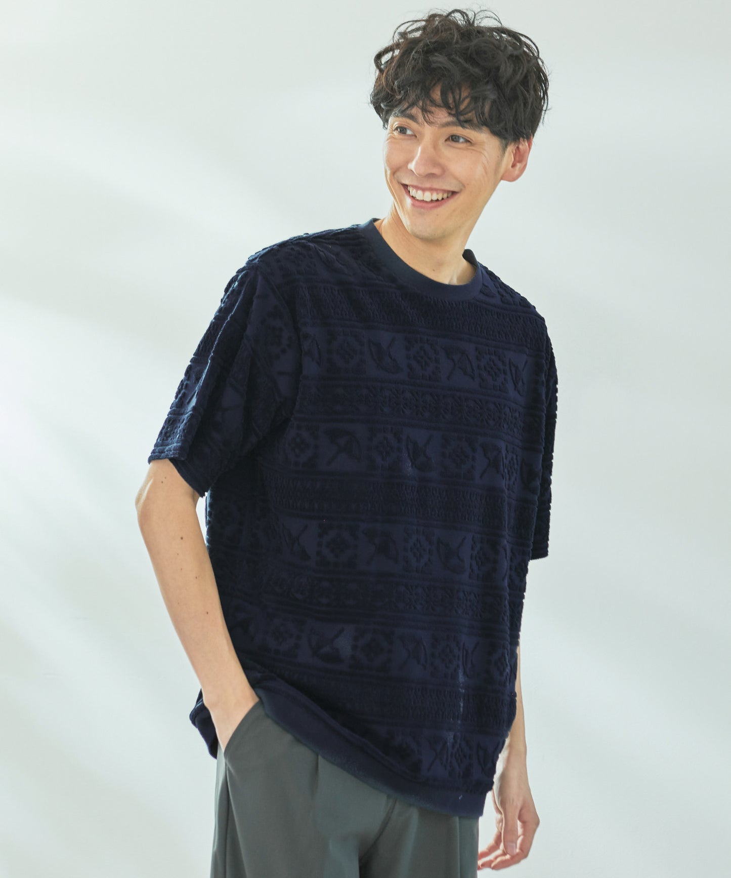 【予約アイテム】シェア アンブレラ パイルジャガードTシャツ