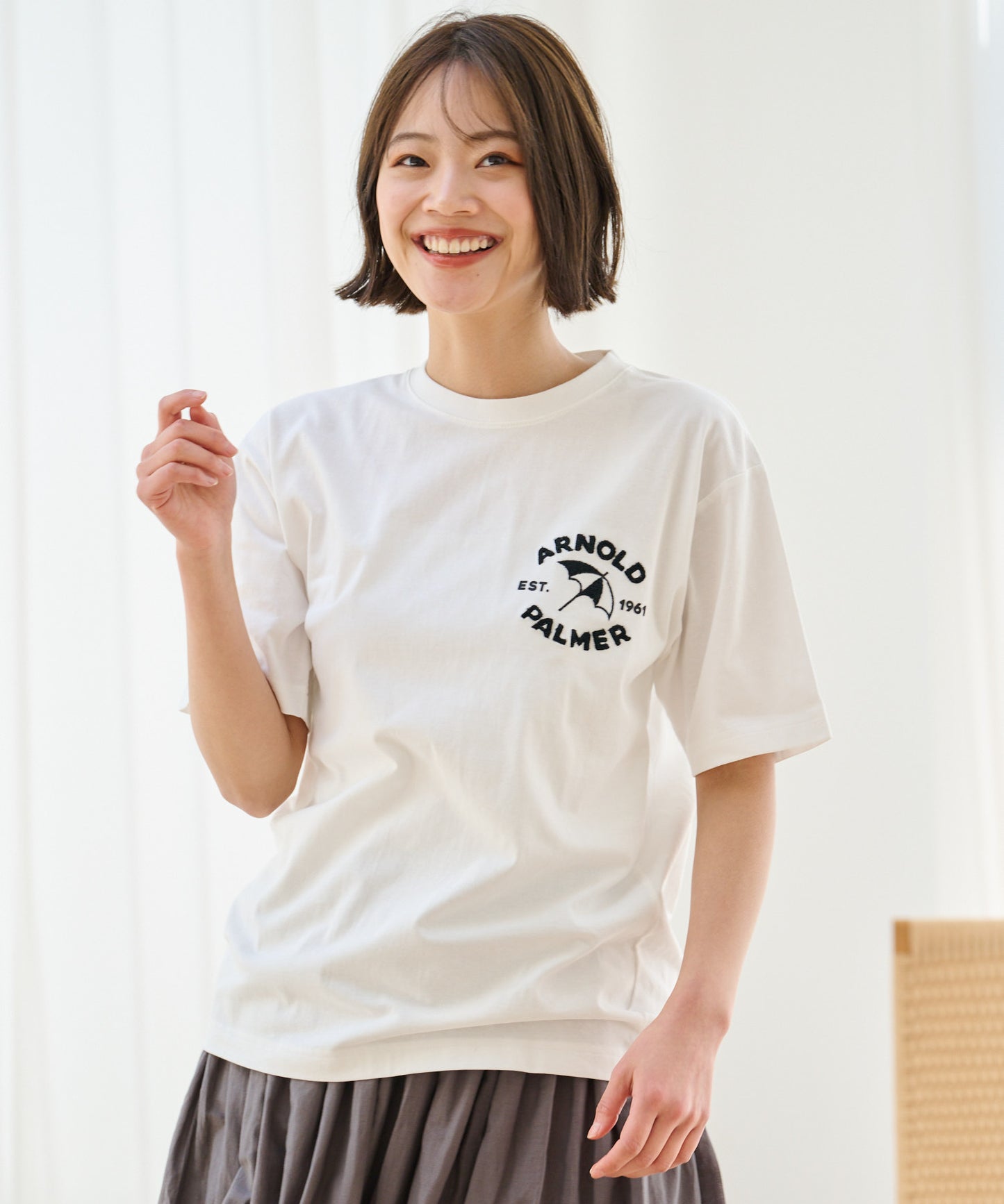 サガラ刺繍 シェア ロゴTシャツ