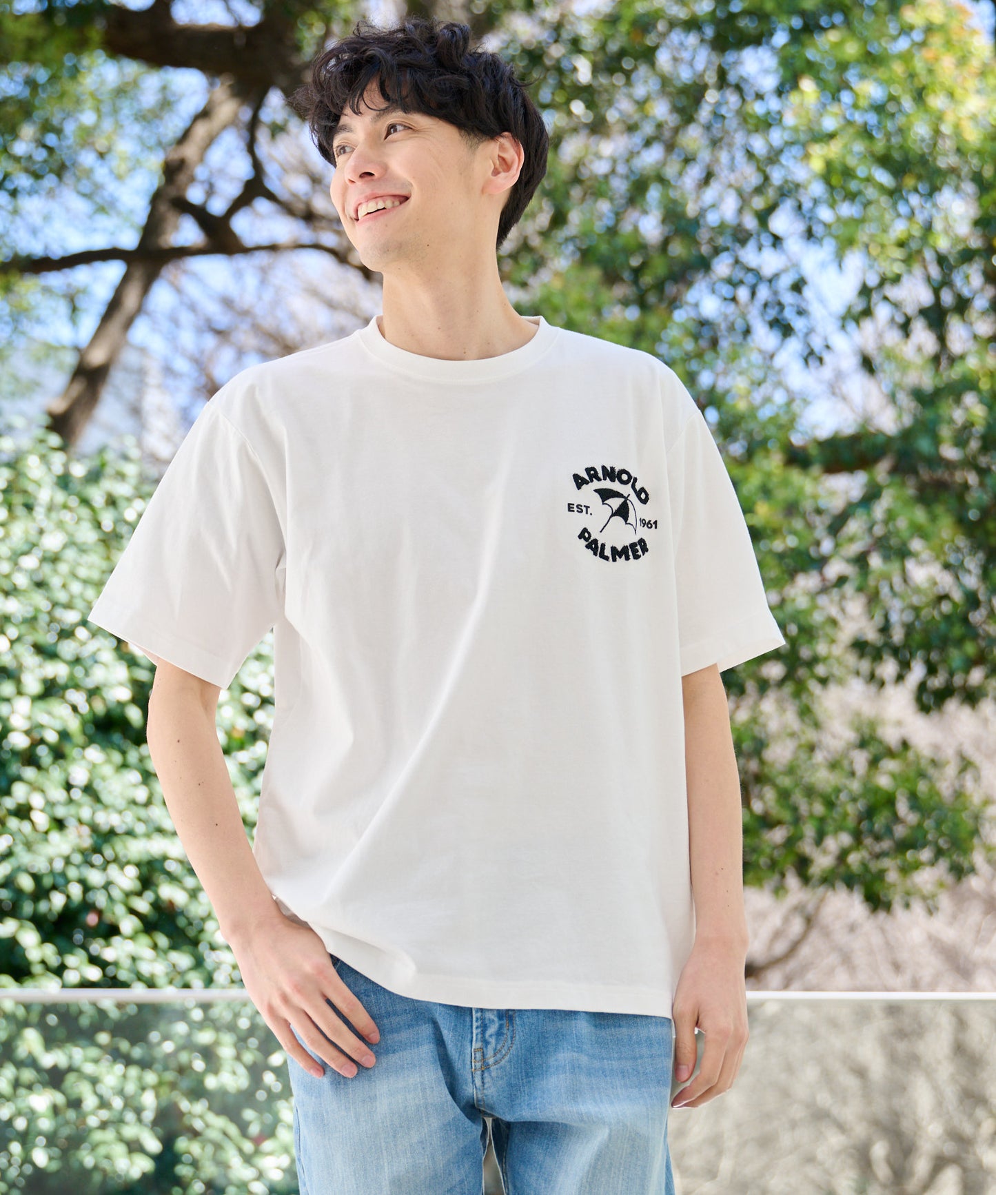 サガラ刺繍 シェア ロゴTシャツ