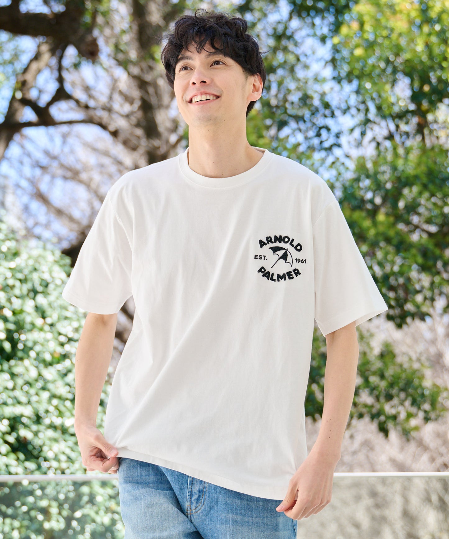 サガラ刺繍 シェア ロゴTシャツ