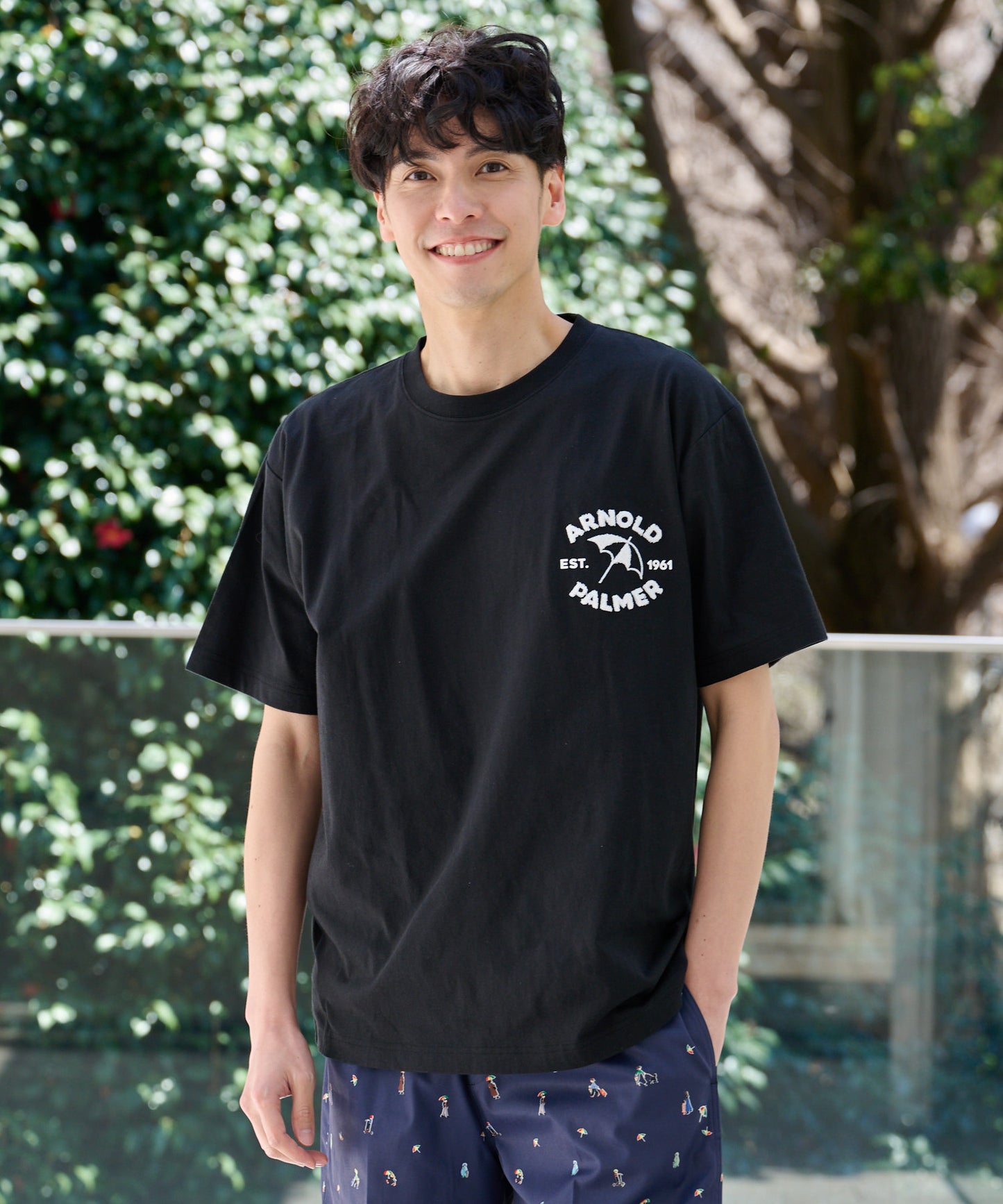 サガラ刺繍 シェア ロゴTシャツ
