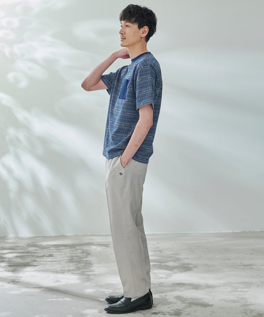 Arnold Palmer APジャガードボーダーポケット付きTシャツ