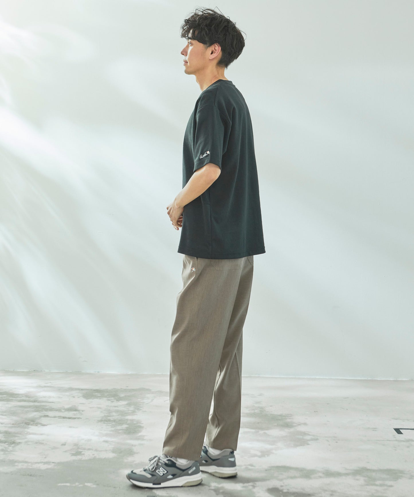 異素材ミックスTシャツ