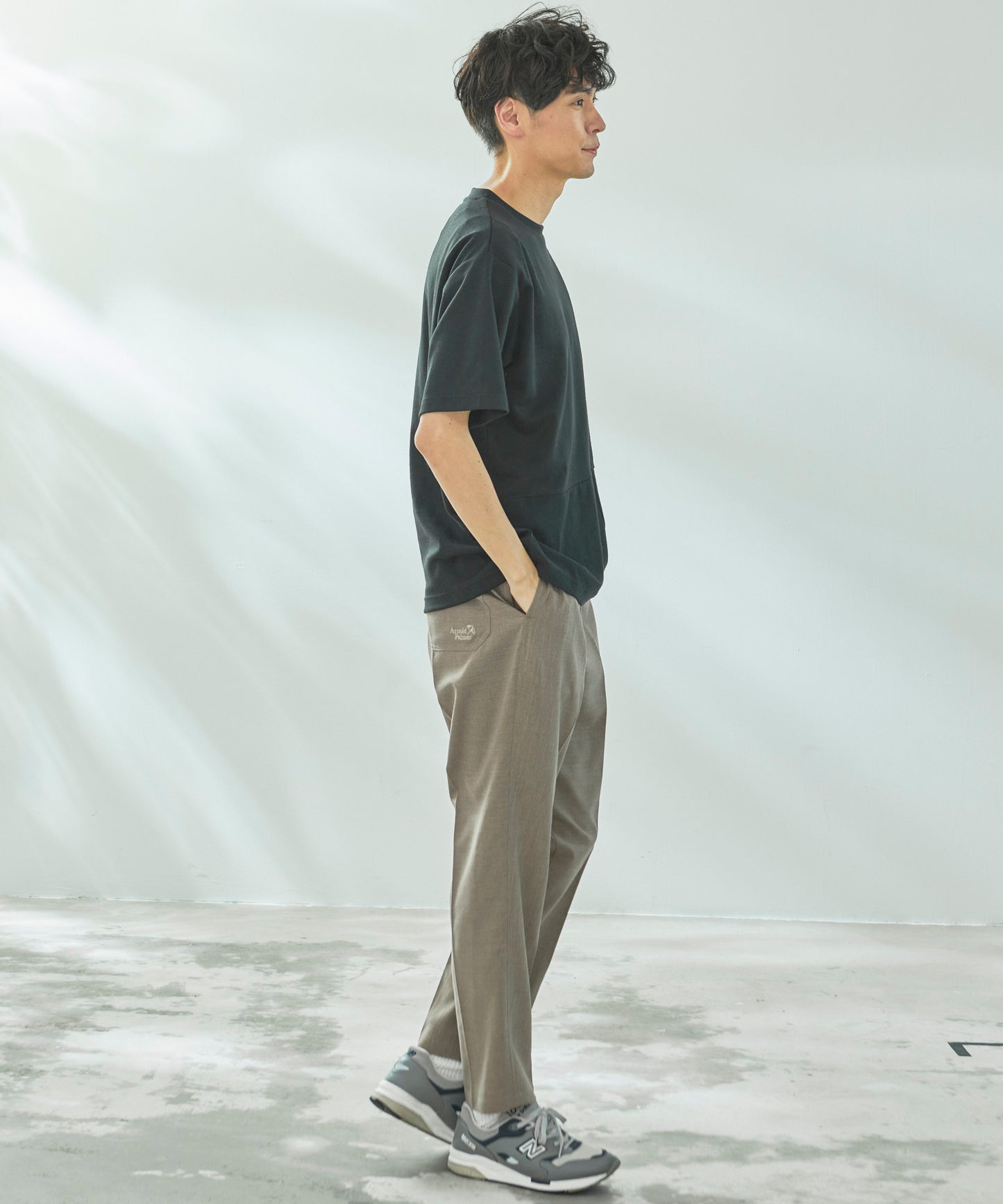 異素材ミックスTシャツ