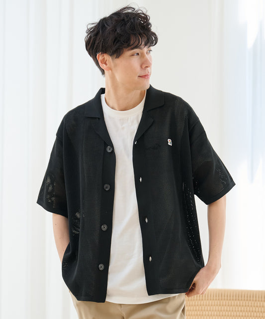 Arnold Palmer メッシュニットシャツカーディガン+Tシャツセット