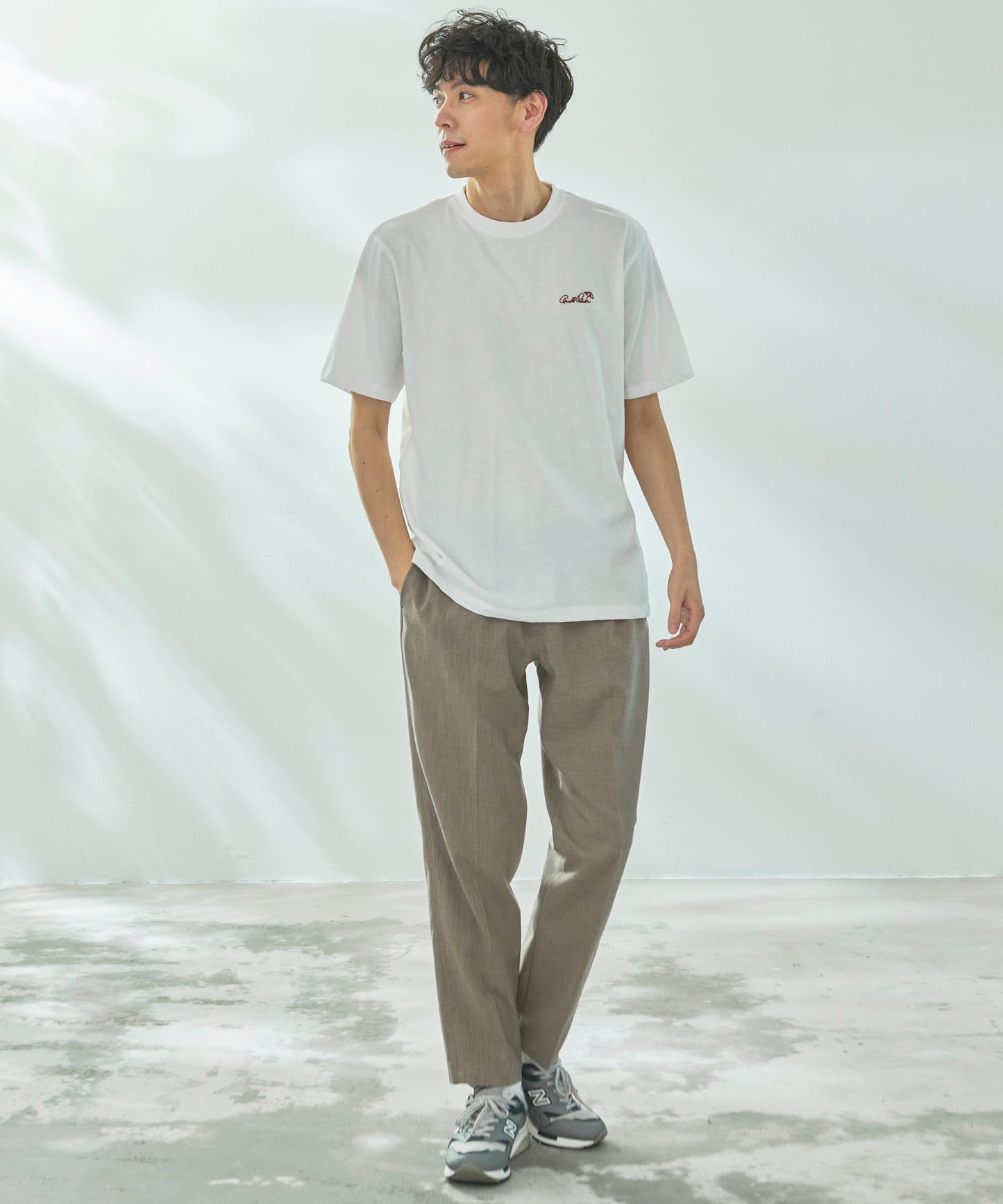 【TIME SALE】メッシュニットシャツカーディガン+Tシャツセット