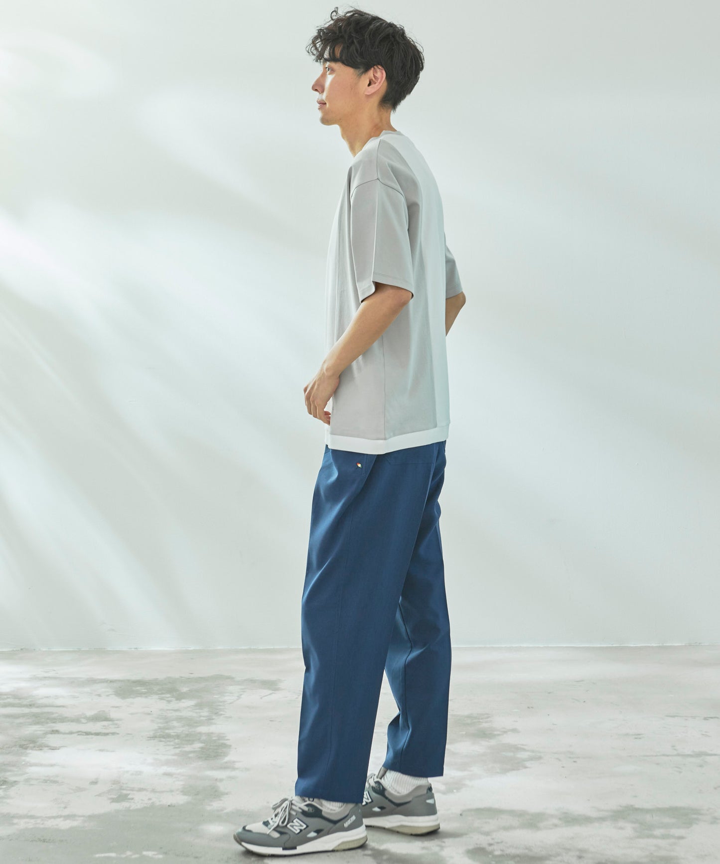 コンパクトスムース ブロッキング Tシャツ