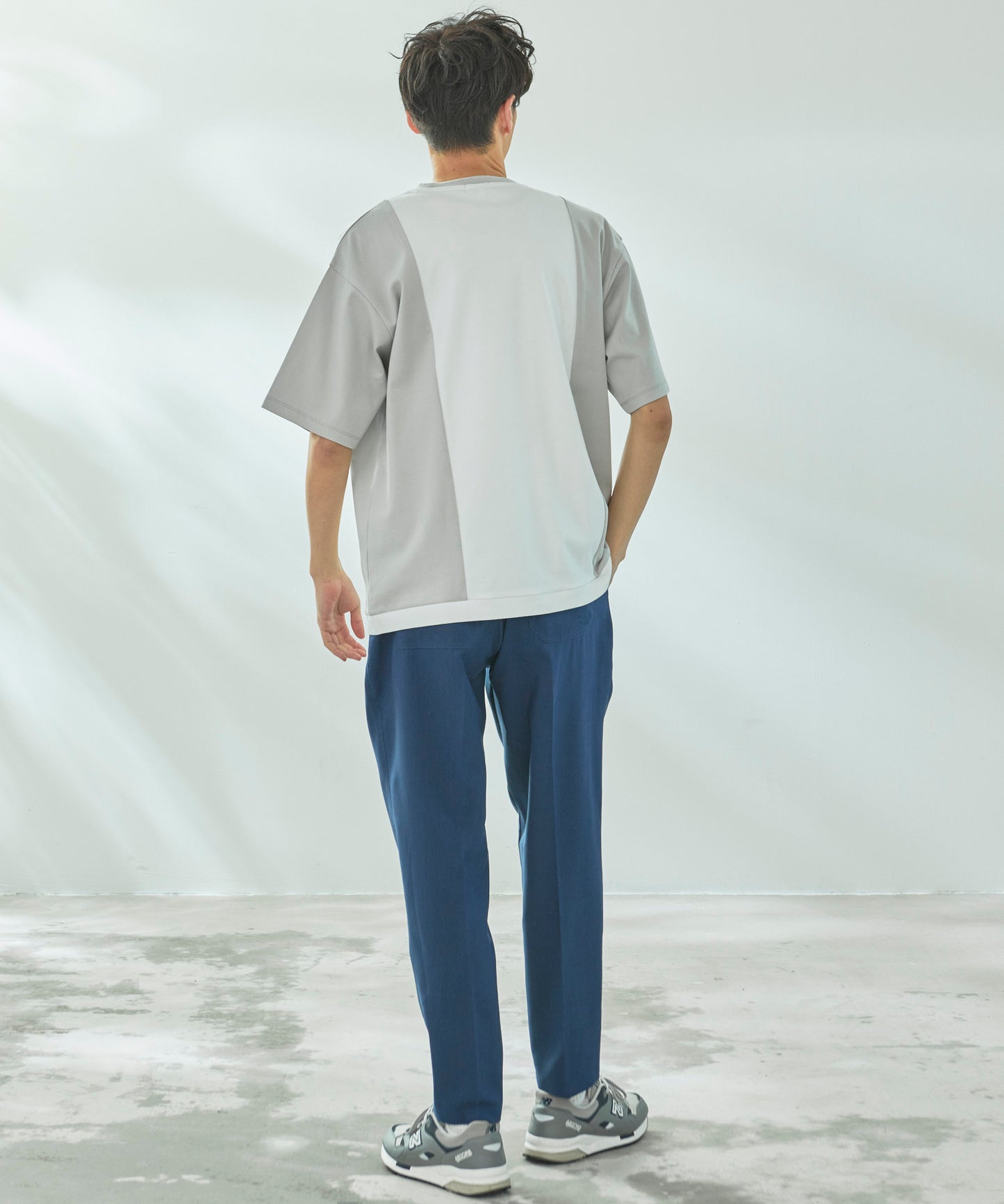 コンパクトスムース ブロッキング Tシャツ