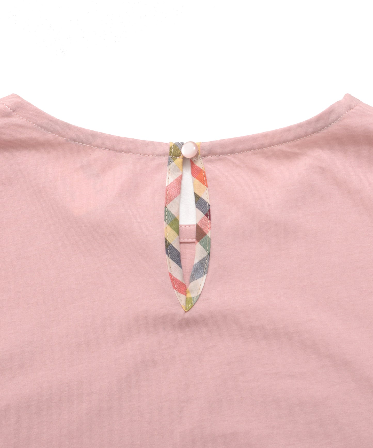 さらラクカットソー パーマーヘムパイピングTシャツ