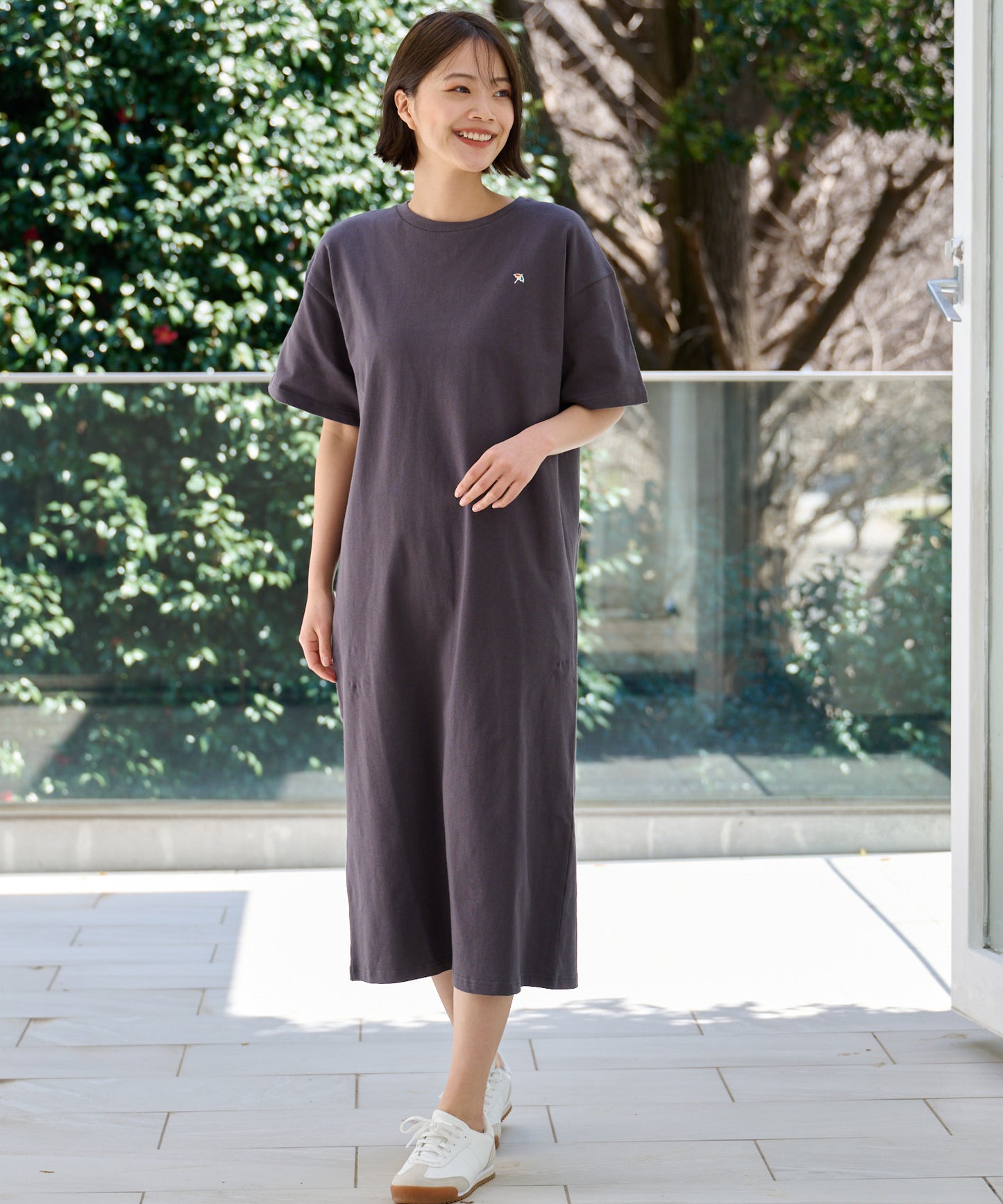 【TIME SALE】バックロゴ Tシャツワンピース