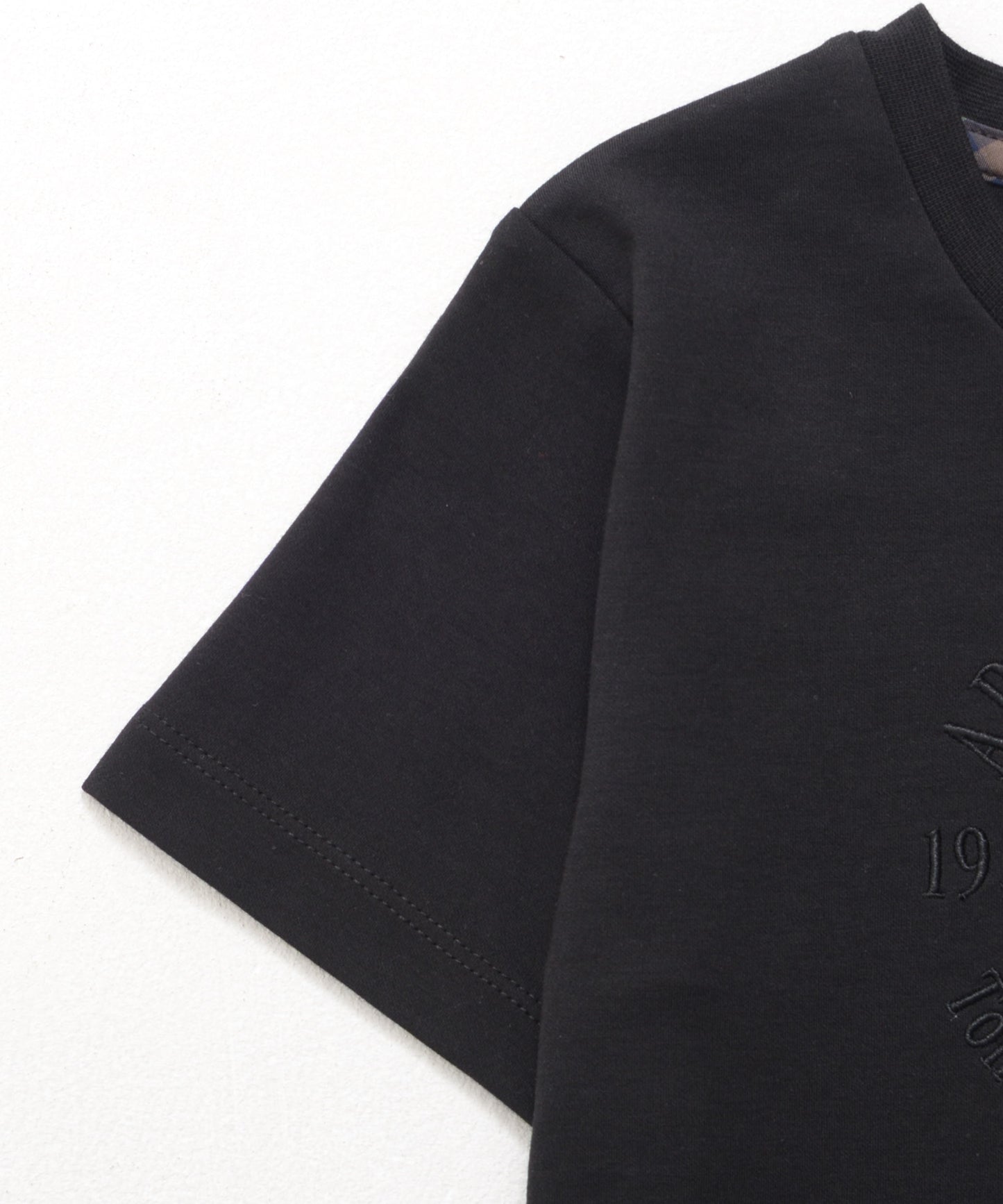 【汗染み防止】シルケットモクロディロゴ刺繍Tシャツ【キッズ】