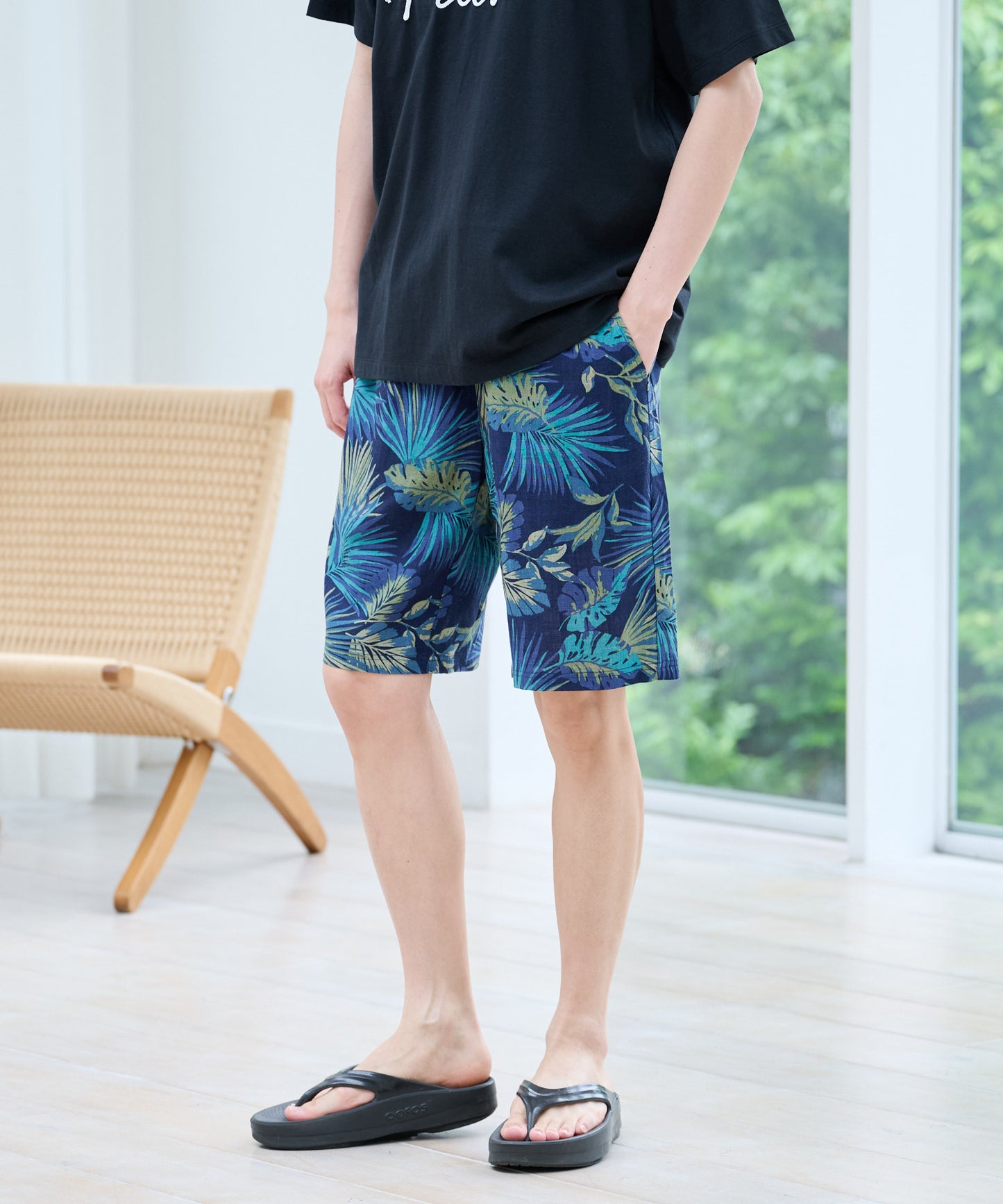 リゾート柄 ショートパンツ