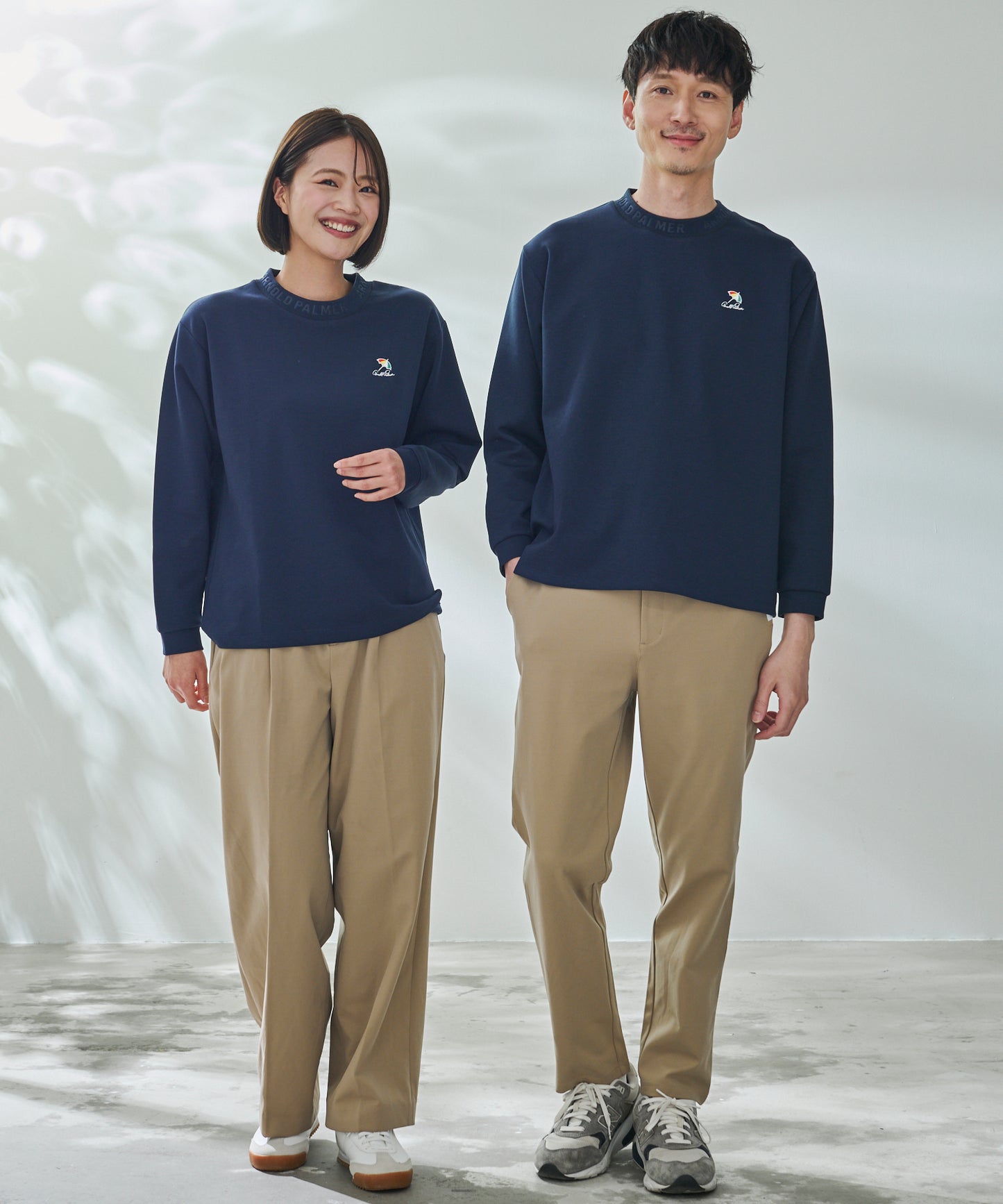 ストレッチポンチ シェア 衿ロゴロングTシャツ