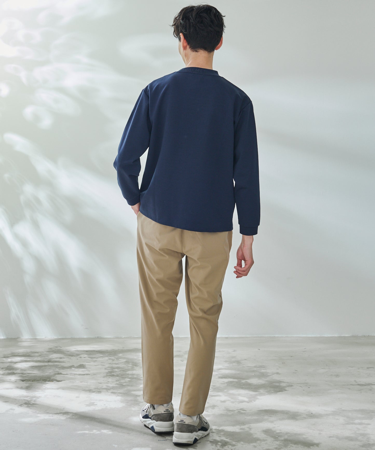 ストレッチポンチ シェア 衿ロゴロングTシャツ
