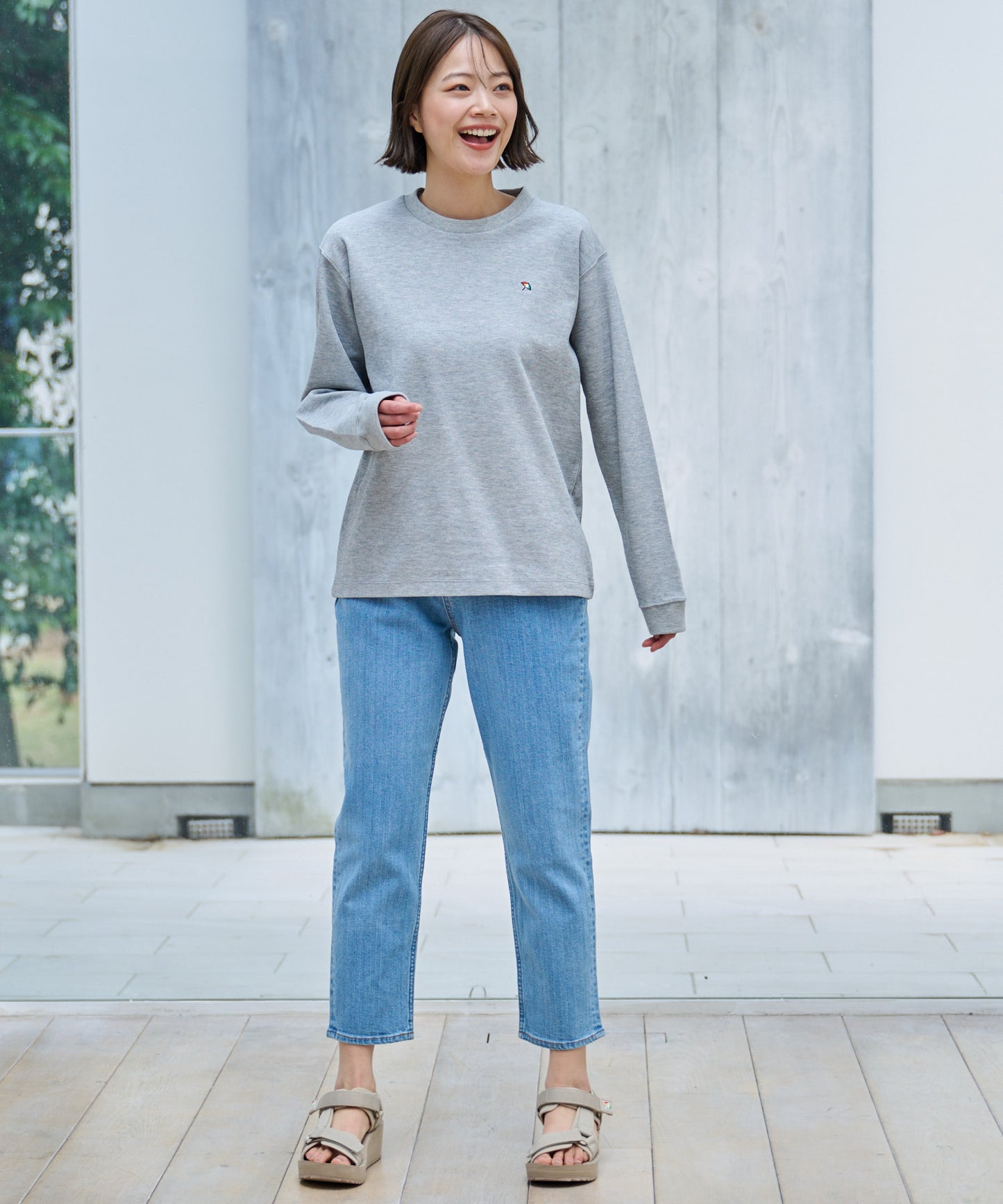 カノコダブルフェイス シェア ロングスリーブTシャツ