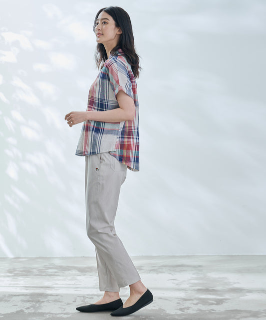 Arnold Palmer マドラスチェック スキッパーブラウス