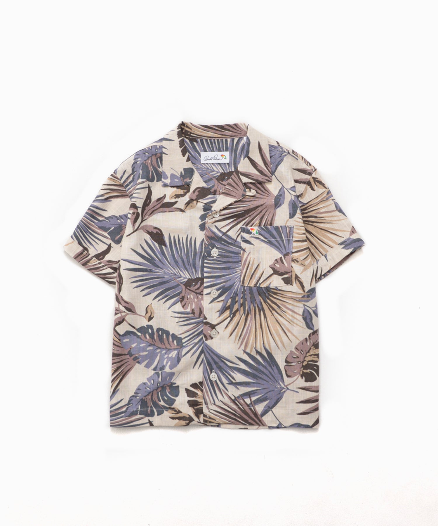 リゾート柄 オープンカラー 半袖シャツ【キッズ】（シャツ/ブラウス