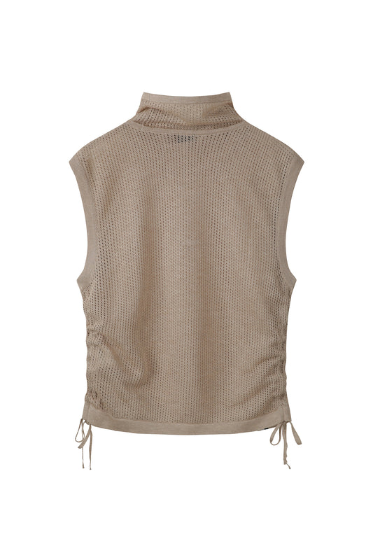 BOSS GOLF SM W Mesh Mock-Neck SW Vest | メッシュ モックネック スウェットベスト