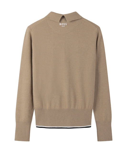 BOSS GOLF FA W Cashmere Chevron Polo SW | カシミヤ シェブロン ポロセーター