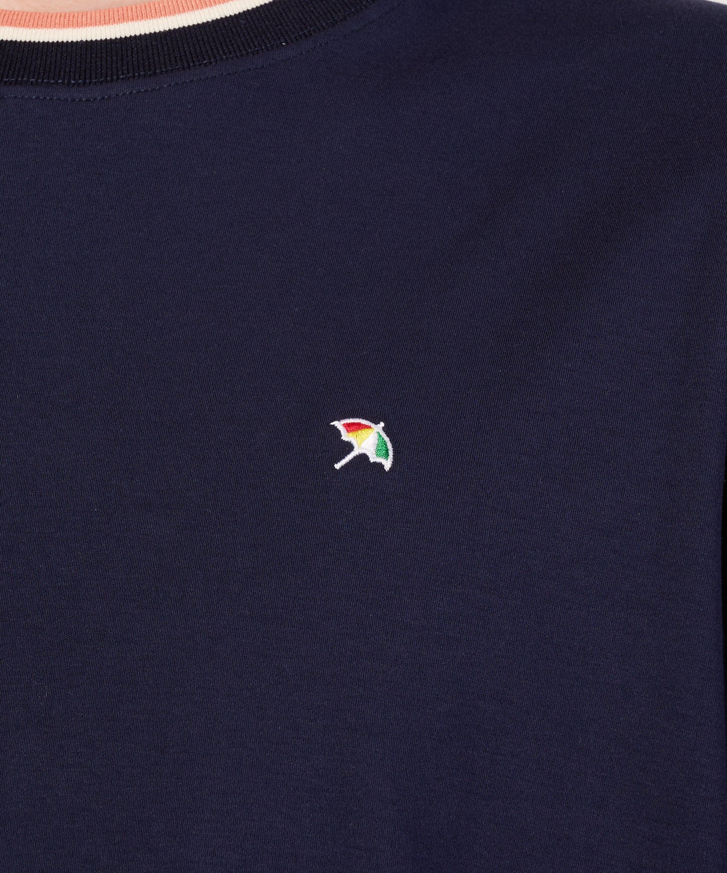 【接触冷感/UVカット】スムース シェア リブラインTシャツ
