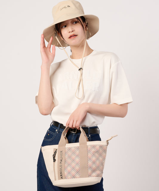 Arnold Palmer 【接触冷感/UVカット】シルキーダンボール シェア ロゴTシャツ