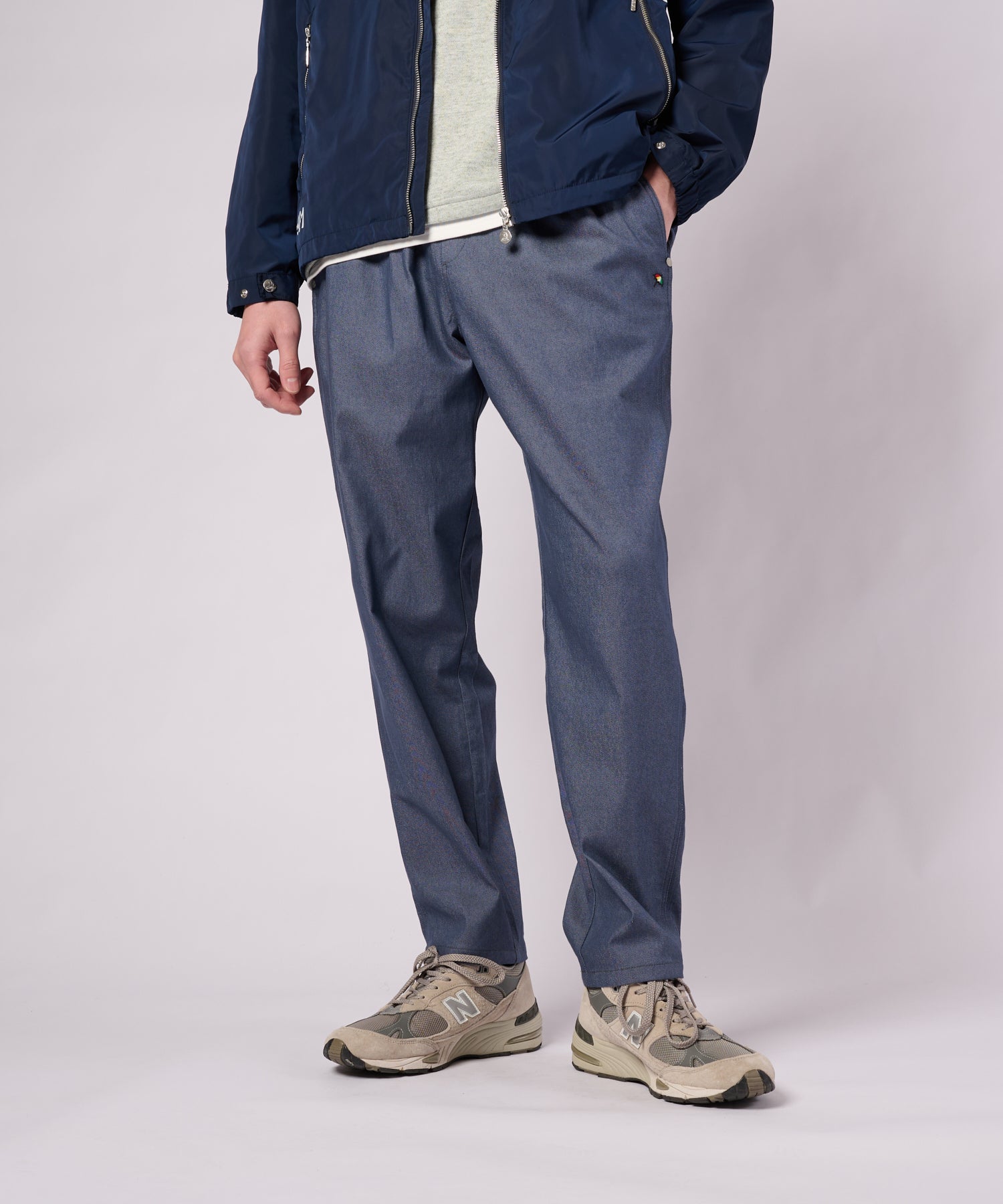 デニムライク ワンサイズパンツ（デニムパンツ/ユニセックス